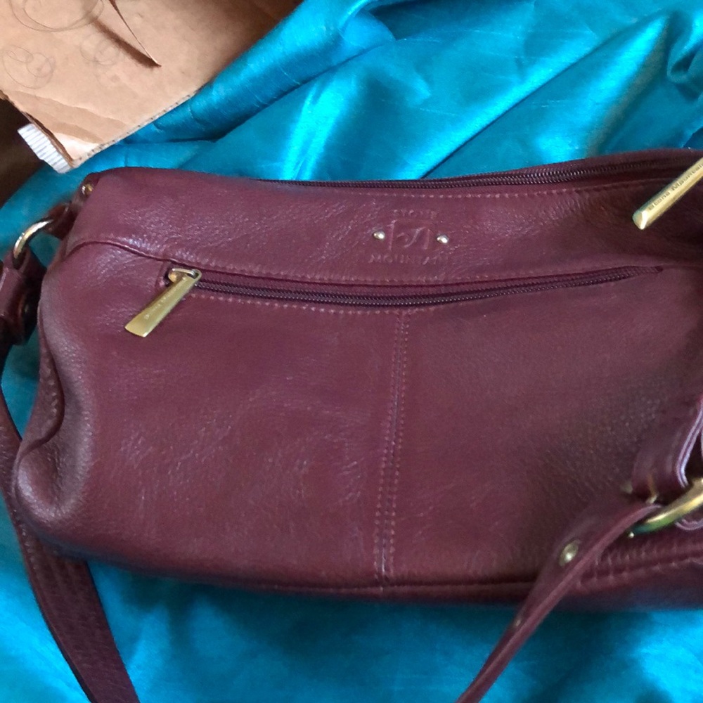 Stone Mountain Wine color purse lots of space